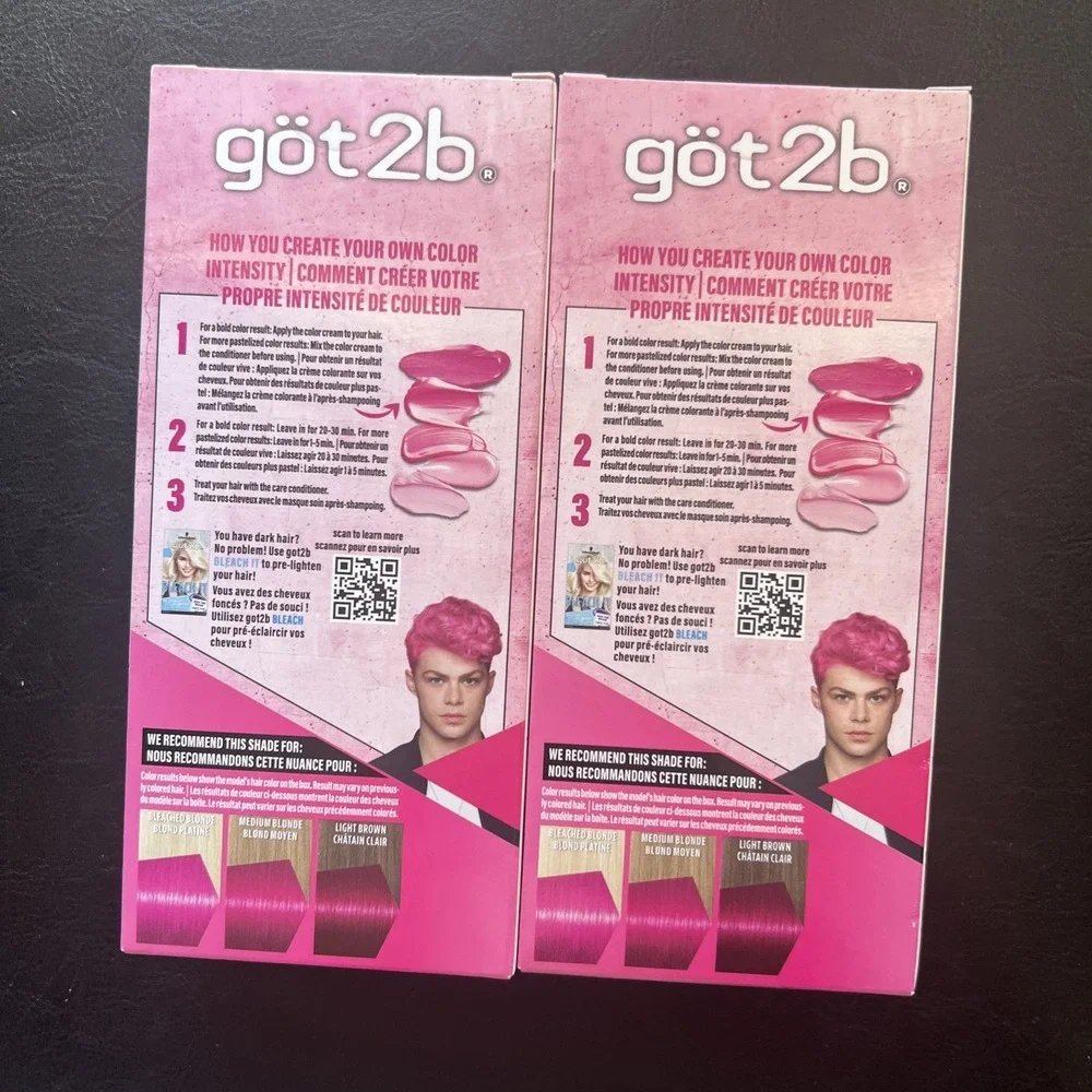 got2b Color Remix Semi Permanent‎ Hair Color Shocking Pink Rose Choquant 093